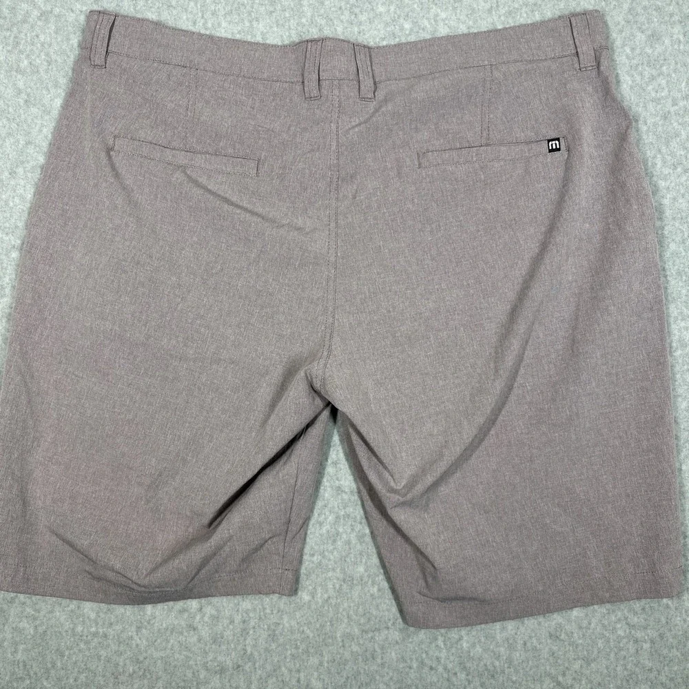 Travis Mathew Beck Men's Shorts 38 Gray Chino Stretch‎ Golf Beach Casual Boating
